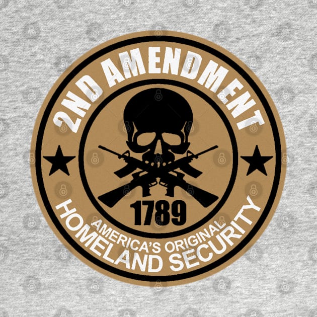 2nd Amendment - Homeland Security by  The best hard hat stickers 